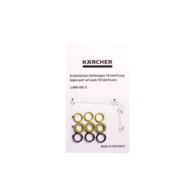 Image de Jeu de joints Kärcher 28800010 kit joint universel (3 x 3) pour les accessoires professionnels haute pression avec connexion easylock