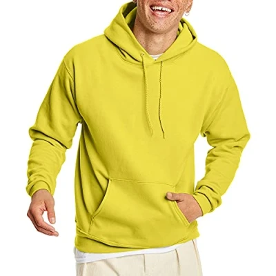 Image de Hanes P170 Sweat à Capuche, Jaune, S Homme