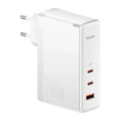 Image de Chargeur rapide Baseus GaN5 Pro double type C + USB 140 W pour iPhone Xiaomi ordinateur portable tablette