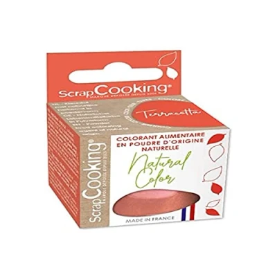Image de Colorant en poudre d&#039;origine naturelle Terracotta 10g Pâtisserie Cuisine Gateaux Biscuits Glaces Rouge Pale Pastel
