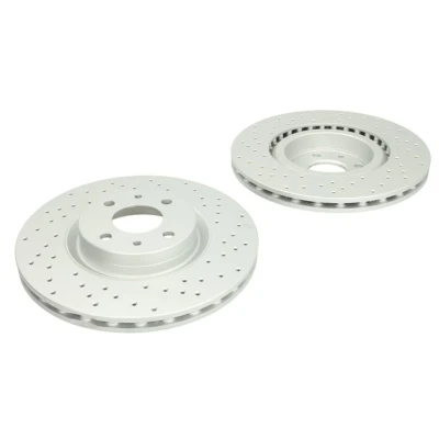 Image de DELPHI BG4943C Disque de frein 284 22 4 ventilé, troué revêtu non traité sans roulement roue, bague ABS ABARTH: 500C / 595C 695C Cabriolet