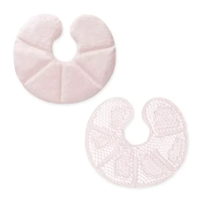 Image de Navaris Set Coussinet Gel Allaitement 2x Compresse Froide et Chaude pour Sein Disque Lavable Réutilisable Accessoire Maternité