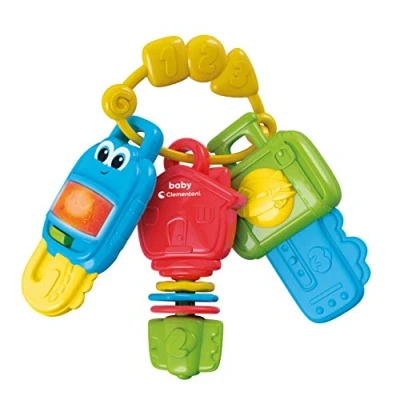 Image de Clementoni Musique électroniques clés lumière et Sons, Musical 3 Mois, Cadeau Naissance, d&#039;éveil éducatif, bébé Jouet, Jeu Premier âge, 17460, Multicolore, Medium