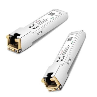 Image de GIQITCK 2Pack 1000BASE T Gigabit SFP à RJ45 Transceiver, 1G to Connecteur Mini Module GBIC pour Cisco GLC T/SFP GE T, Ubiquiti UF 1G, D Link, Supermicro, Netgear, Zyxel, jusqu&#039;à 100m