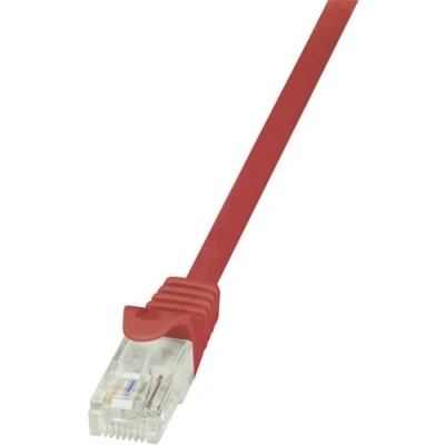 Image de LogiLink 0.25m Cat.5e U/UTP câble de réseau Rouge 0,25 m Cat5e (UTP) Neuf