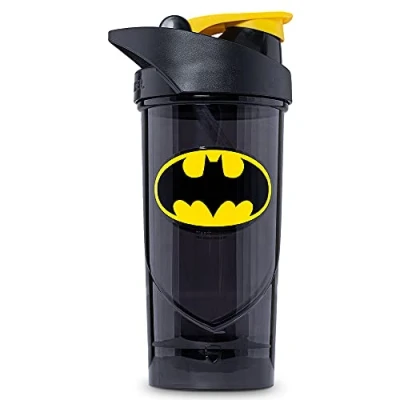 Image de Shieldmixer Hero Pro Classic Shaker for Whey Protein Shakes and Pre Workout, BPA Free, 700 ml, Batman