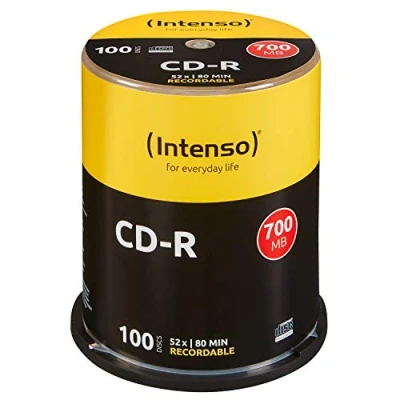 Image de 100 CD R INTENSO 700 Mo (80 min) 52x Spindle