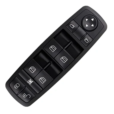 Image de LEDFEWAG Interrupteur Commande lève vitre Bouton maître Console Pour Auto A1698206610 Classe A W169 B W245 ML R X164 W164 W251