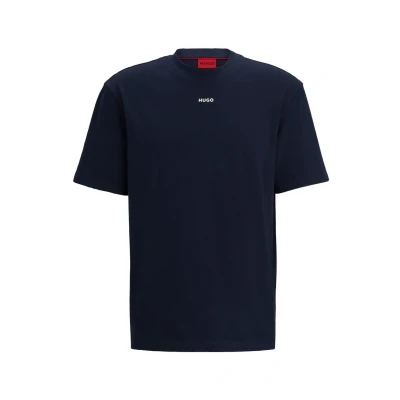 Image de HUGO Dapolino Tshirt basique, Homme, Taille: Large, Dark blue