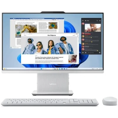 Image de PC Tout en un LENOVO IdeaCentre AIO 24ARR9 24&quot; FHD AMD R5 7535HS RAM 8Go SSD 512 Go Windows 11 AZERTY