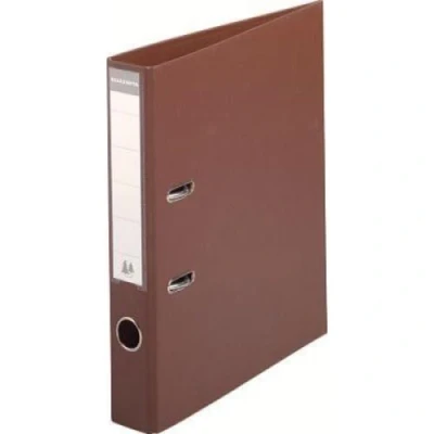 Image de Exacompta Réf. 53546E 1 Classeur à levier A4 Prem&#039;Touch Dos de 50 mm Mécanique 55 Dimensions extérieures : 32 x 29 5 cm Format classer Coloris Marron