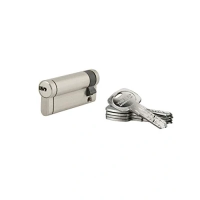 Image de THIRARD Demi cylindre de serrure Trafic 12, 60x10mm, nickel, anti arrachement, perçage, casse, 5 clés