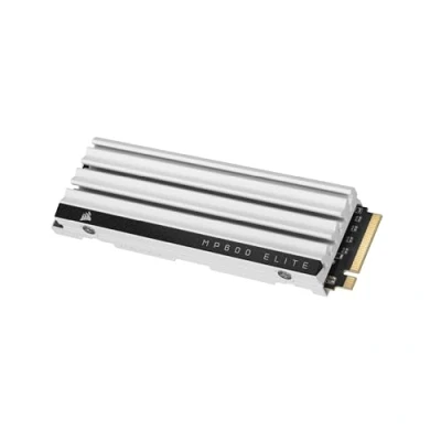 Image de Corsair MP600 Elite 1 to M.2 PCIe Gen4 x4 NVMe SSD Optimisé pour PS5 Dissipateur Thermique Inclus 2280 Lecture Séquentielle Jusqu&#039;à 7 000 Mo/s 3D TLC NAND Haute Densité Blanc