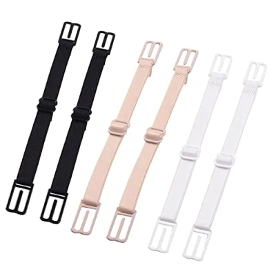 Image de 6 Pieces Elastic Bra Strap Clips de Sangle Soutien Gorge Elastiques, Maintien Bretelle Anti Slip Elastique Invisible Antidérapantes Support