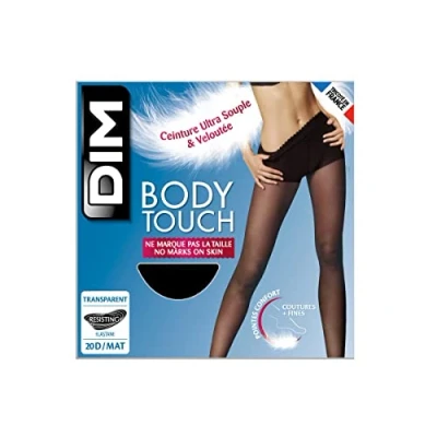 Image de DIM 20 DEN BODY Touch Voile Collants noir, Femme, Taille: 42/44, noir