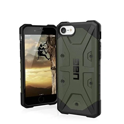 Image de Urban Armor Gear Monarch Coque pour Apple iPhone Se (2020)/ 8/7/ 6S (Housse Compatible avec la Recharge sans Fil, étui téléphone Portable résistant aux Chocs, Pare Chocs Ultra Fin) Noir