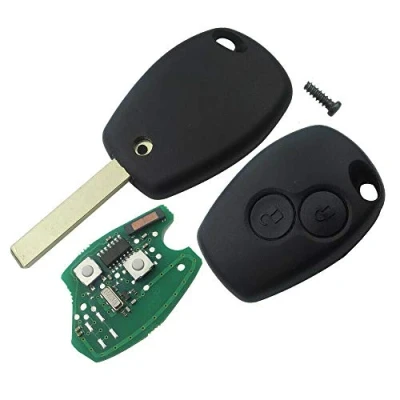 Image de ProPlip Clé complète avec électronique à Programmer PLIP pour Renault Kangoo Modus Clio Master Megane Dacia Logan Sandero Duster Opel Vivaro Movano PCF 7947 Télécommande