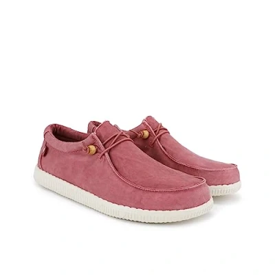Image de WALK IN PITAS WP150 WALLABI Washed Mocassins pour Hommes Chaussures Bateau Pantoufles d’été Fraise 42