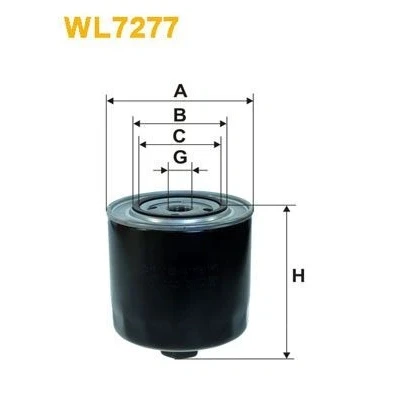 Image de WIX FILTERS Filtre à huile 3/4 16 UNF vissé AUDI: A6 C4 Avant, Berline, 100 Berline WL7277