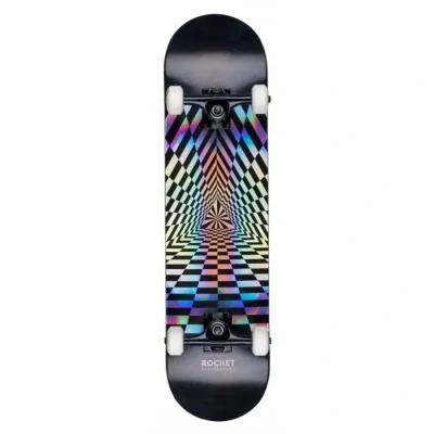 Image de Rocket Prism Foil Silver 7.75&quot; Skate board RKT COM 1554