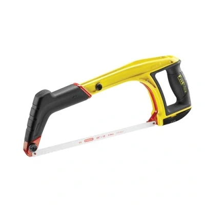 Image de Stanley 0 20 108 Scie 5 In 1 Gamme Fatmax 120mm 2 Angles de Coupe 45 et 90 Lames Stockables Dans l&#039;Outil Poignée Revolver Repose Doigts Bi matière