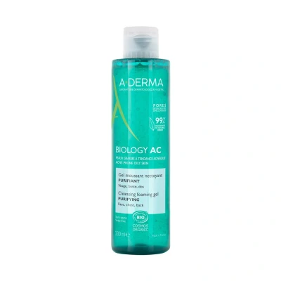 Image de A Derma Mousse Biology Ac Gel Moussant Nettoyant Purifiant 200 ml