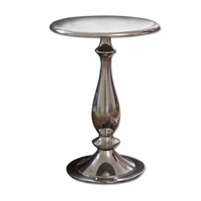 Image de Loberon Table d&#039;appoint Piccolo Aluminium H/D env. 54/39 cm argenté