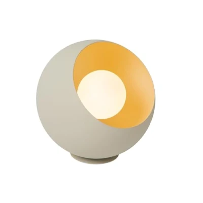 Image de LUCIDE DOREDOS Lampe de table, Ø 20 cm, 1 ampoule E27, beige