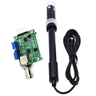 Image de Module liquide de capteur régulateur détection valeur PH + sonde d&#039;électrode BNC pour Arduino