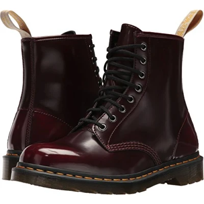 Image de Dr. Martens Winchester II BOOT 1460 Vegan Bottines à lacets, Taille: 48, Cherry Imitation cuir haute qualité