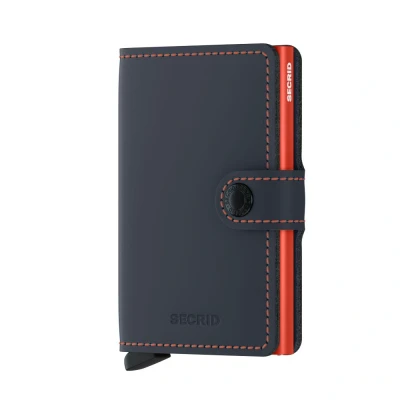 Image de Secrid Miniwallet Matte Nightblue &amp; Orange Gravure gratuite