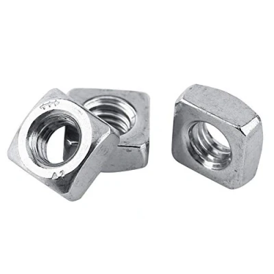 Image de Lot de M3 M8 DIN557 Ecrous Carrés Filetage Métrique en Acier Inoxydable 304 (M3 x 100pcs)
