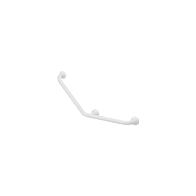 Image de barre d&#039;appui 135 degrés symétrique 3 points de fixation 40 x cm tube alu diametre 30 mm blanc pellet 049270