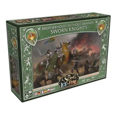 Image de CMON, A Song of Ice &amp; Fire Brotherhood Sworn Knights (Chevaliers de la Fraternité sans bannière) Extension Table 2 Joueurs à partir 14 Ans et Plus 45 60 Minutes Allemand