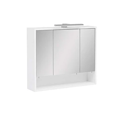 Image de Schildmeyer Kimi Armoire à Miroir, Verre, Blanc Craie, Env. 70 x 16 65,6 cm