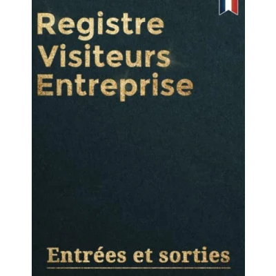 Image de Registre visiteurs entreprise, entrées et sorties: plus de 1000 visites à enregistrer, contrôler faire le suivi des dans votre établissement. Grand format numéroté
