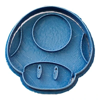 Image de Cuticuter Seta Mario Bros Coupe biscuits en plastique, bleu, 8 x 7 1,5 cm