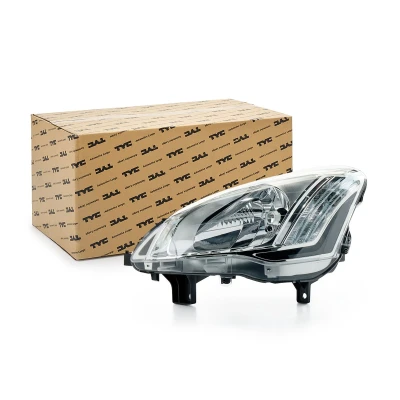 Image de TYC 20 14700 05 2 Phares gauche H4 pour circulation à droite avec moteur électrique CITROËN: Berlingo II, II Van, PEUGEOT: Partner Tepee