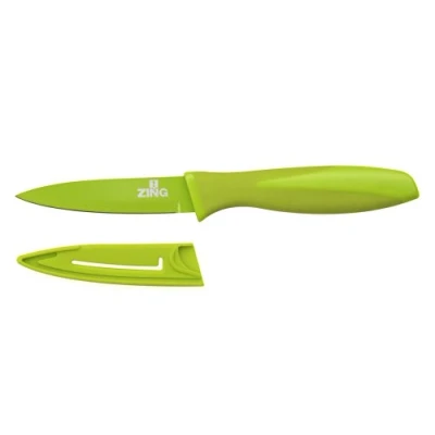 Image de Premier Housewares 0907071 Zing Couteau d&#039;Office avec Lame Antiadhésive TPR Vert