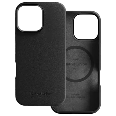Image de Native Union Active Case Compatible MagSafe avec Aimants Intégrés Design Robuste Matériaux Recyclés Protection Anti Chute Ultra Durable jusqu&#039;à 10ft / 3m pour iPhone 16 Pro Max (Nero)