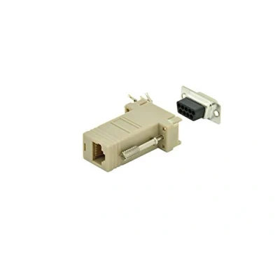 Image de DIGITUS D Sub 9 sur Adaptateur RJ45 Raccordement à Monter soi même Fiche Socle RS 232 485 Boîtier PVC