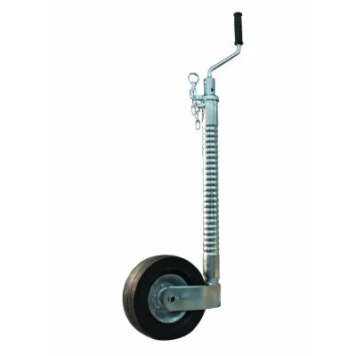 Image de roue support jockey striée Ø48 jante acier 220x70mm Knott