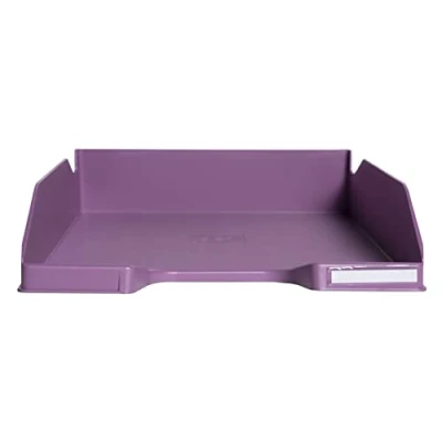 Image de Exacompta Réf. 11368D Lot de 6 corbeilles à courrier COMBO MIDI Forever Young dimensions utiles 34 x 25 6,5 cm pour documents au format A4+ certifiée Ange Bleu couleur fuchsia