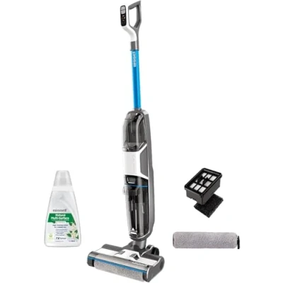 Image de BISSELL CrossWave HF3, Aspirateur Balai Laveur Sans Fil, Aspire &amp; Lave en Même Temps, Nettoyeur Eau et Poussière Léger, Autonomie de 25 Minutes, a seulement pour Sols Durs, 3598N
