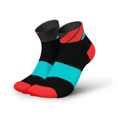 Image de Chaussettes Courtes Incylence Running Ladders T. 35 38 Noir/Rouge/Bleu Confort et Performance pour vos Courses