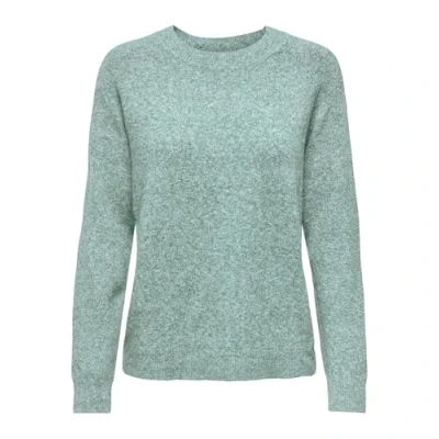 Image de ONLY Pull en Tricot ONLLESLY pour Femme, Vert (mélange Sea Moss), XS