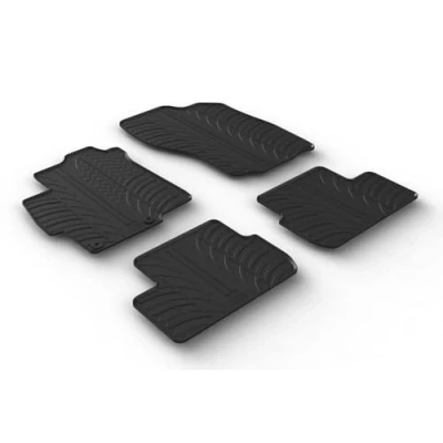 Image de Gledring 0366 Ensemble de tapis sol Caoutchouc avant et arrière 4 noir MITSUBISHI: Lancer 8 Limousine