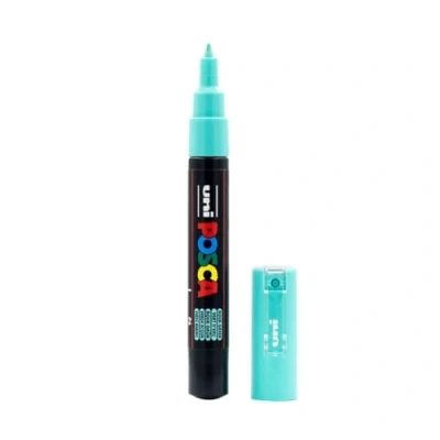 Image de Uni ball Marqueur Posca 186767 Pointe ogive extra fine 0,7 mm Vert aqua