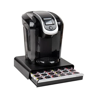 Image de Mind Reader HERO36 BLK Tiroir à café portion unique, capacité de 36 dosettes, salle pause, 32,4 cm (l) x 33 7,6 (H), plastique, noir