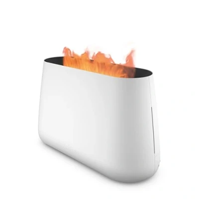 Image de Humidificateur et diffuseur d’arômes Ben de Stadler Form. à ultrasons pour pièces jusqu’à 25m2, avec effet feu ouvert, blanc